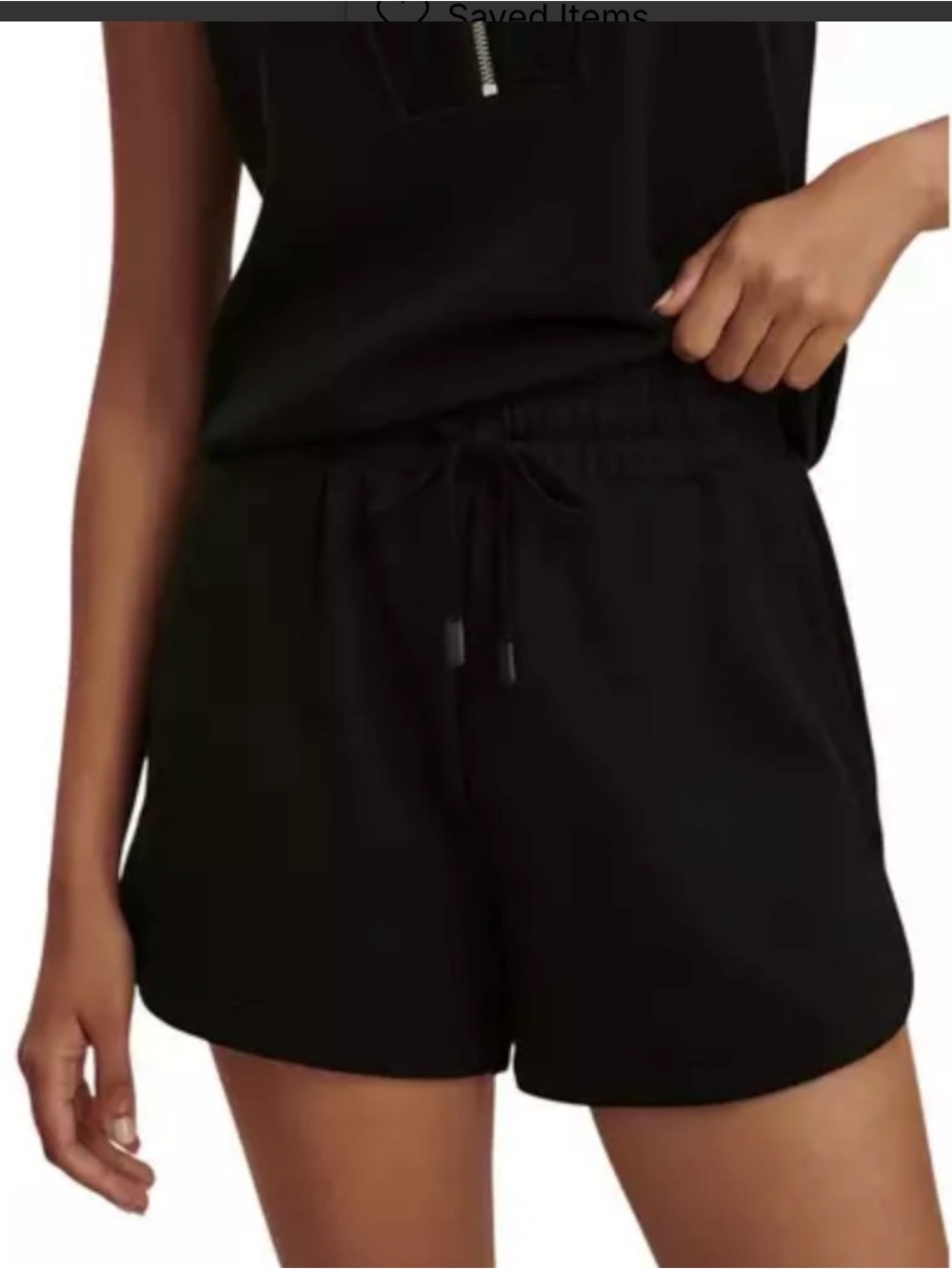 VARLEY Black Drawstring Women’s Casual Shorts